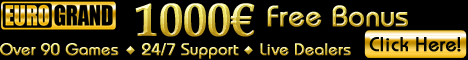Play now at EuroGrand Casino and receive 1000 FREE Bonus.