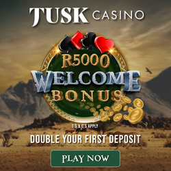 New Online Casino - Tusk Casino - Play in Rands or Other Currencies