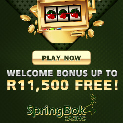 Play in Rands at Springbok Casino and Claim Welcome Bonuses up to R11 500.00